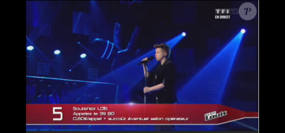 Loïs dans The Voice 2, samedi 11 mai 2013 sur TF1