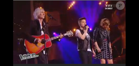 Louis Bertignac, Louane et Loïs dans The Voice 2, samedi 11 mai 2013 sur TF1