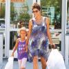 Après avoir été chercher sa fille Nahla à l'école, Halle Berry a fait du shopping. Los Angeles, le 14 mai 2013.