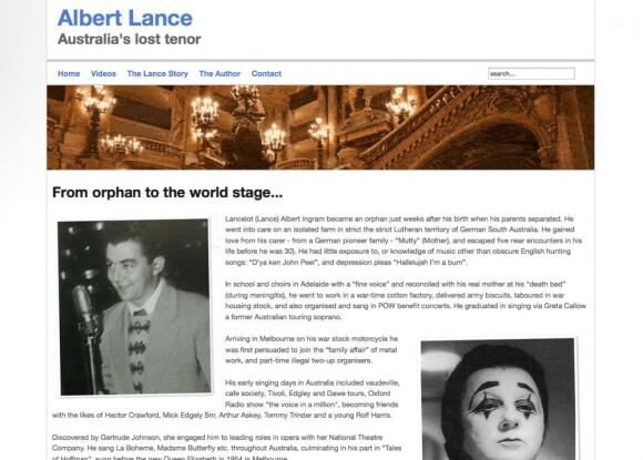 Albert Lance (Lance Ingram), le plus grand ténor d'Australie, Français d'adoption, est mort le 15 mai 2013 à 87 ans à son domicile des Alpes Maritimes.