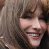 Carla Bruni arrive à l'enregistrement de l'émission Champs-Élysées au Studio Gabriel à Paris le 2 mai 2013.
