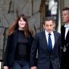 Nicolas Sarkozy et Carla Bruni le 6 mai 2012 à Paris.