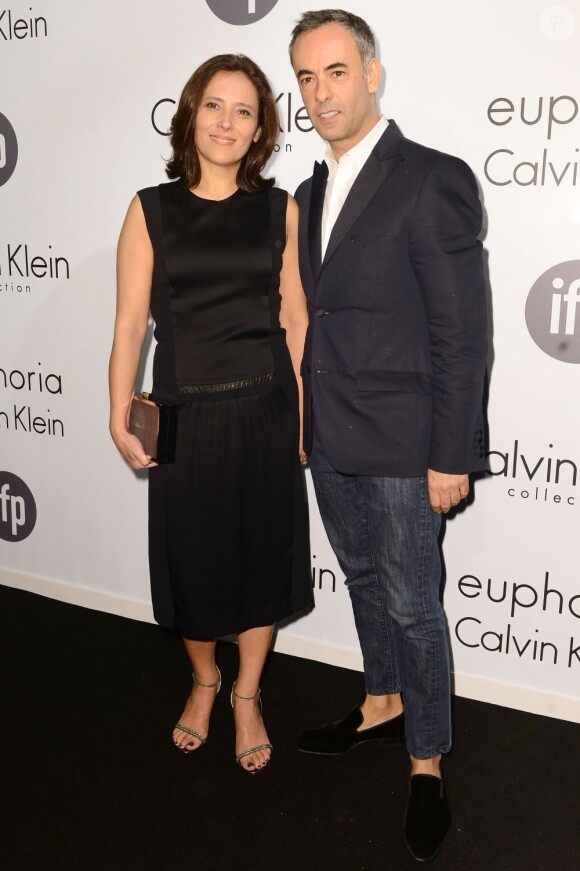 Joana Vicente et Francisco Costa à la Soirée Calvin Klein à la plage de l'Ecrin lors du 66e Festival de Cannes le 16 mai 2013.