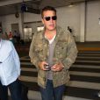 Benjamin Castaldi arrive aux Etats-Unis à l'aéroport de Los Angeles le samedi 27 octobre 2012
