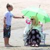 Gwen Stefani et Kingstone sur la plage de Santa Marina le samedi 18 mai 2013.