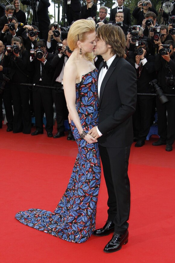 Nicole Kidman et Keith Urban lors de la montée des marches du film Inside Llewyn Davis au Palais des Festivals, à Cannes, le 19 mai 2013.