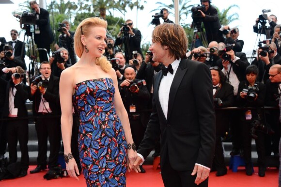 Nicole Kidman et Keith Urban à la montée des marches du film Inside Llewyn Davis au Palais des Festivals, à Cannes, le 19 mai 2013.
