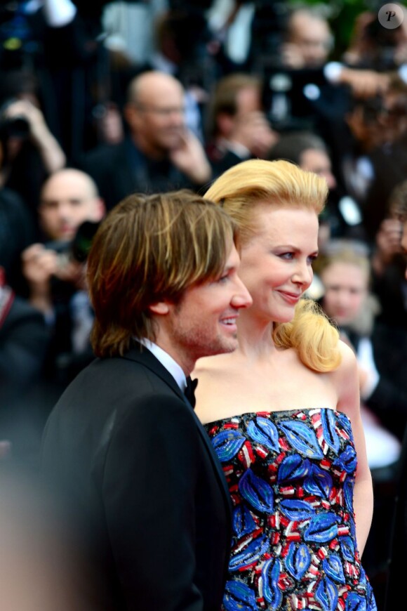 Nicole Kidman et Keith Urban arrivent à la montée des marches du film Inside Llewyn Davis au Palais des Festivals, à Cannes, le 19 mai 2013.