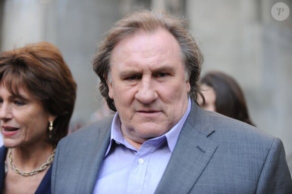 Gérard Depardieu sur le tournage du film "Welcome to New York" le 3 mai 2013.