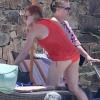 Exclusif - Hilary Duff, sa soeur Haylie Duff, son mari Mike Comrie et leur fils Luca en vacances à Cabo San Lucas, le 12 mai 2013.