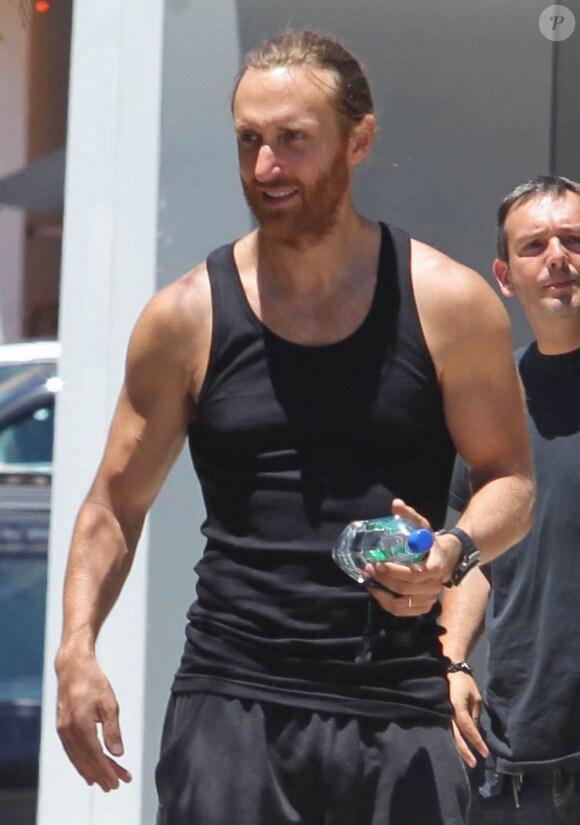 David Guetta à la sortie d'un cours de gym à Los Angeles, le 20 mai 2013.