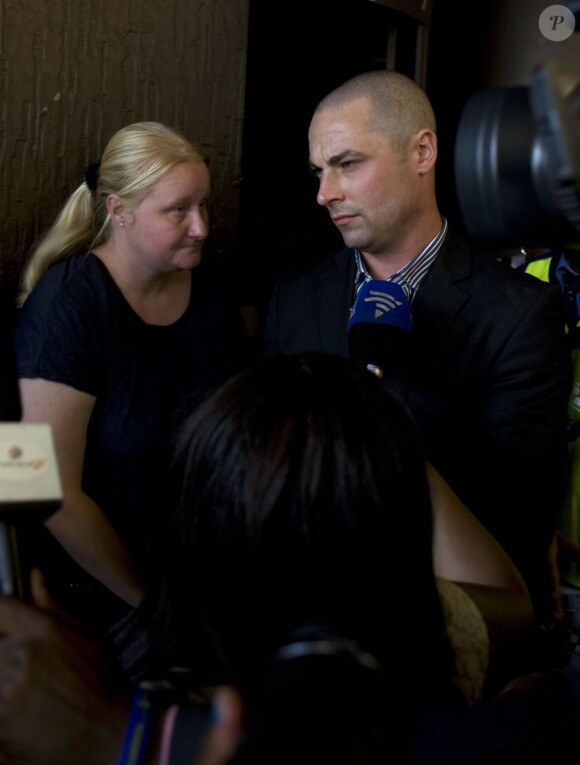 Carl Pistorius au deuxième jour du procès de son frère Oscar Pistorius à Pretoria, en Afrique du sud le 21 février 2013.