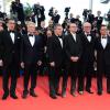 Michael Douglas, Matt Damon, Jerry Weintraub, Steven Soderbergh lors de la montée des marches du film Ma vie avec Liberace (Behind The Candelabra) au Festival de Cannes le 21 mai 2013