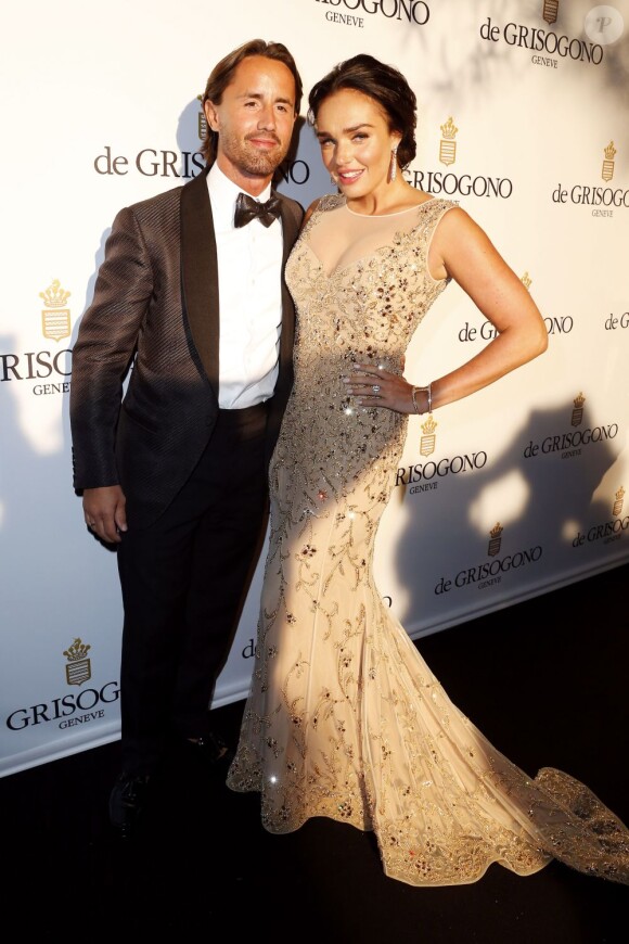 Tamara Ecclestone et son fiancé Jay Rutland lors de la soirée de Grisogono à l'Eden Roc au Cap d'Antibes dans le cadre du 66e Festival de Cannes, le 21 mai 2013