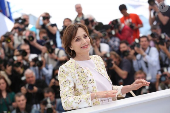 Kristin Scott Thomas lors du photocall du film Only God Forgives lors du 66e Festival de Cannes le 22 mai 2013.