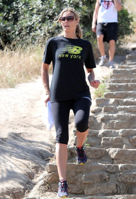 Heidi Klum, sportive détendue dans les collines de Baldwin Park. Le 19 mai 2013.