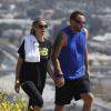 Heidi Klum et son chéri Martin Kirsten en pleine randonnée dans le quartier de Baldwin Hills. Los Angeles, le 19 mai 2013.