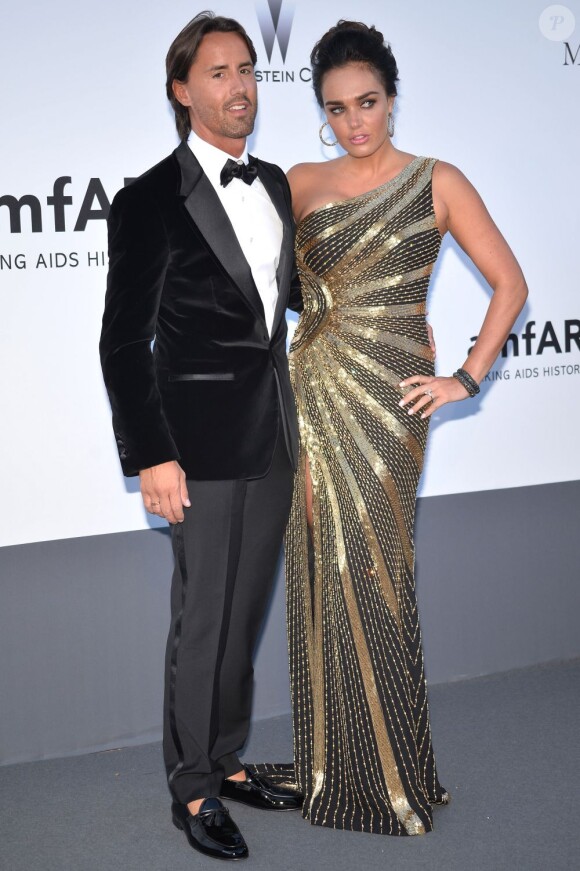 Jay Rutland et Tamara Ecclestone au photocall de la soirée AmfAR's 20th Cinema Against AIDS à l'Eden Roc au Cap d'Antibes lors du 66e Festival du film de Cannes, le 23 mai 2013.