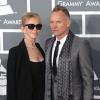 Sting et Trudie Styler à la 55e cérémonie des Grammy Awards à Los Angeles, le 10 février 2013.