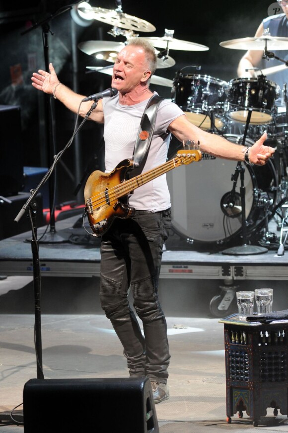Sting en concert à Marbella, le 30 juin 2012.