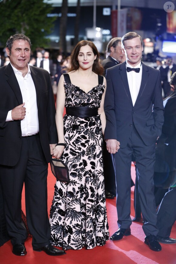 Sergi Lopez, Amira Casar et David Kross lors de la présentation du film Michael Kohlhaas au Festival de Cannes le 24 mai 2013