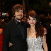 Sophie Desmarais et son compagnon lors de la présentation du film Michael Kohlhaas au Festival de Cannes le 24 mai 2013