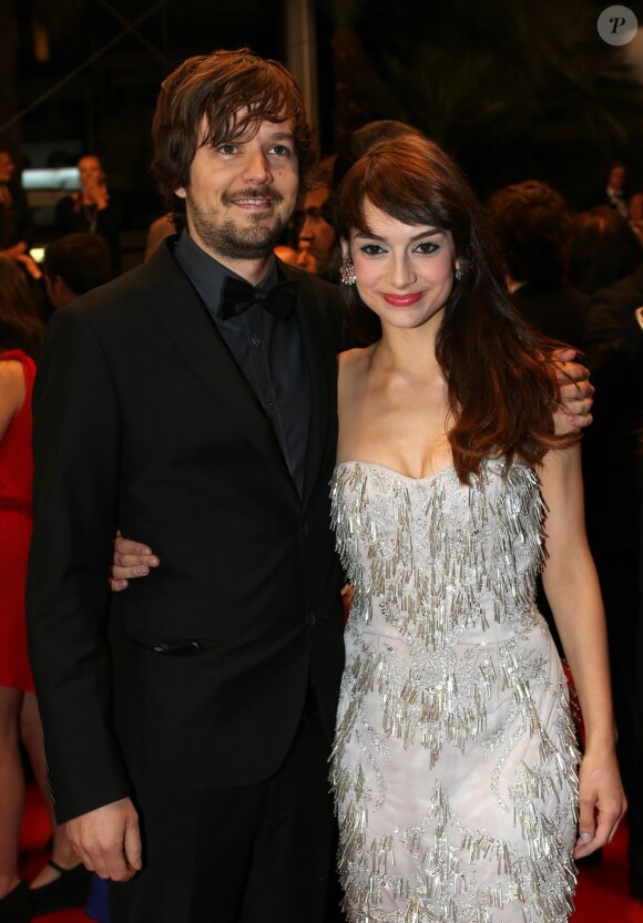 Sophie Desmarais et son compagnon lors de la présentation du film Michael Kohlhaas au Festival de Cannes le 24 mai 2013