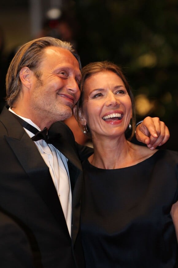 Mads Mikkelsen et sa femme Hanne Jacobsen lors de la présentation du film Michael Kohlhaas au Festival de Cannes le 24 mai 2013