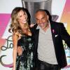 Christian Audigier, accompagné de sa fiancée Nathalie Sorensen, fêtant son 55ème anniversaire à Los Angeles le vendredi 24 mai 2013