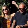 Christian Audigier et sa petite amie Nathalie Sorensen le 27 mai 2013 lors du Memorial Day à Malibu.