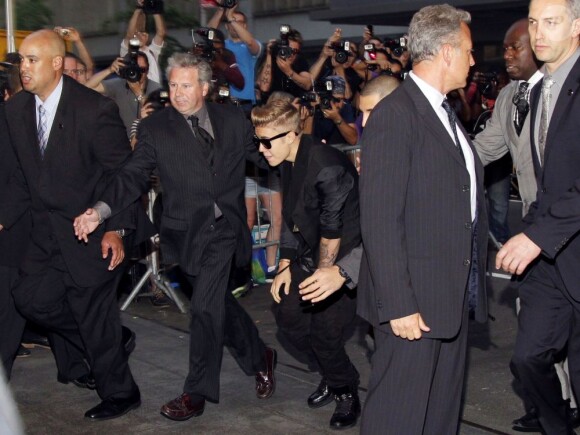 Justin Bieber arrive à la première d'After Earth au Ziegfeld Theater à New York le 29 mai 2013.