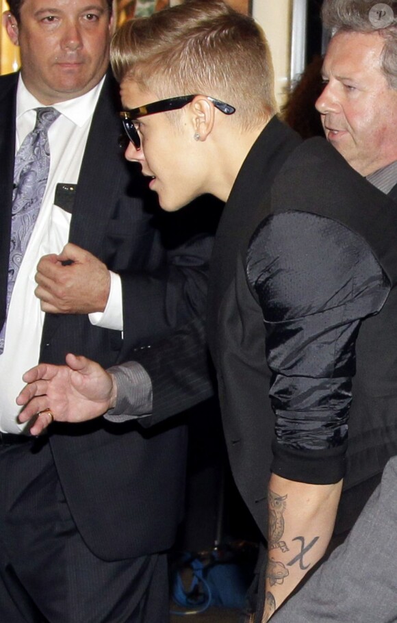 Justin Bieber débarque à la première d'After Earth au Ziegfeld Theater à New York le 29 mai 2013.