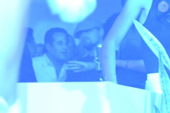 Leonardo DiCaprio lors d'une soirée au Billionaire, club de Flavio Briatore, situé au Fairmont Hotel de Monte Carlo le 24 mai 2013