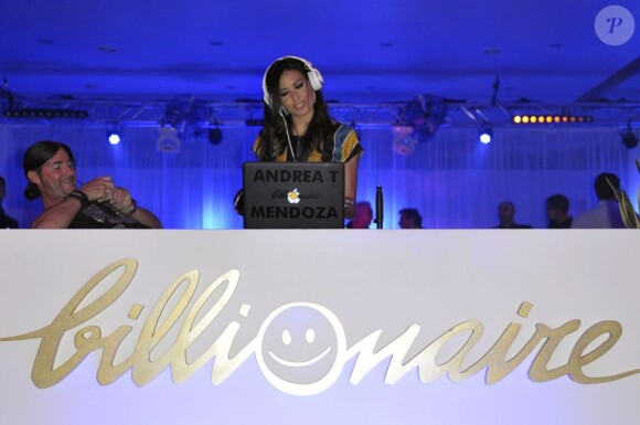 Elisabetta Gregoraci lors de la soirée d'ouverture du Billionaire, club de Flavio Briatore, situé au Fairmont Hotel de Monte Carlo le 23 mai 2013