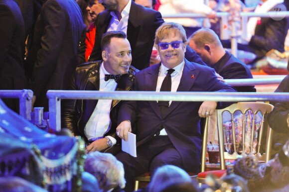 David Furnish et Elton John au Life Ball, à Vienne le 25 mai 2013