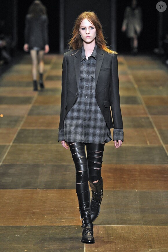 Défilé Saint Laurent Paris automne-hiver 2013/2014. Paris, le 5 mars 2013.