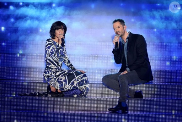 Exclusivité - Jenifer et Emmanuel Moire lors de l'enregistrement de la soirée "Samedi soir on chante France Gall", diffusée ce samedi 1er juin sur TF1.