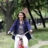 Exclusif : Valérie Fignon le 29 mai 2013 fait sa balade journalière dans le bois de Vincennes.