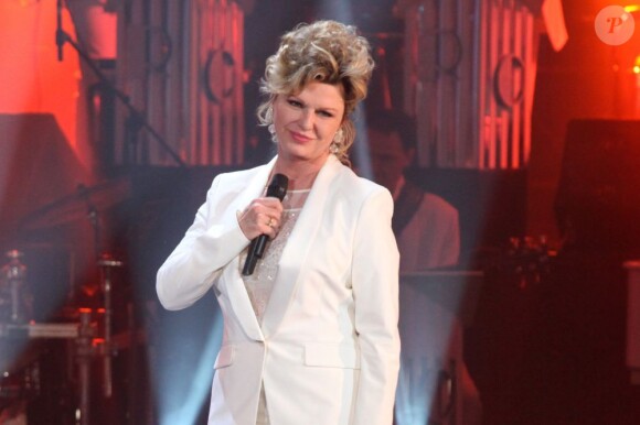 Jeane Manson lors de l'enregistrement de l'émission "Les Années bonheur" qui sera diffusée par France 2, le 8 Juin 2013.