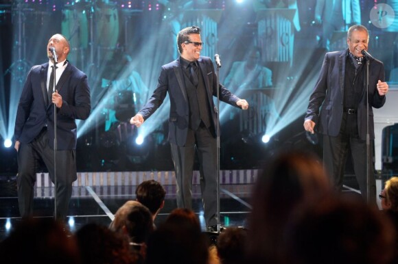 Vigon, Bamy et Jay lors de l'enregistrement de l'émission "Les Années bonheur" qui sera diffusée par France 2, le 8 Juin 2013.