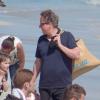 David Cameron en vacances avec sa femme Samantha et leurs enfants Nancy, Arthur et Florence à Ibiza en Espagne le 27 mai 2013 - Exclusif