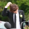 Harry Styles (19 ans) au mariage de sa mère Anne Cox et de son compagnon Robin Twist à Congleton dans le Cheshire en Angleterre, le 1er juin 2013. Le membre du groupe One Direction était le témoin de mariage de sa maman.
