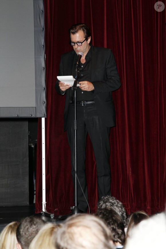 Christophe Lambert lors de l'hommage à Antoine Bourseiller au studio des Champs-Élysées à Paris. Le 3 juin 2013.