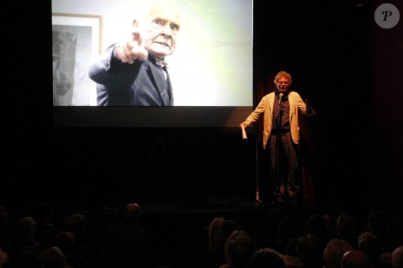 Gérard Mordillat lors de l'hommage à Antoine Bourseiller au studio des Champs-Élysées à Paris. Le 3 juin 2013.