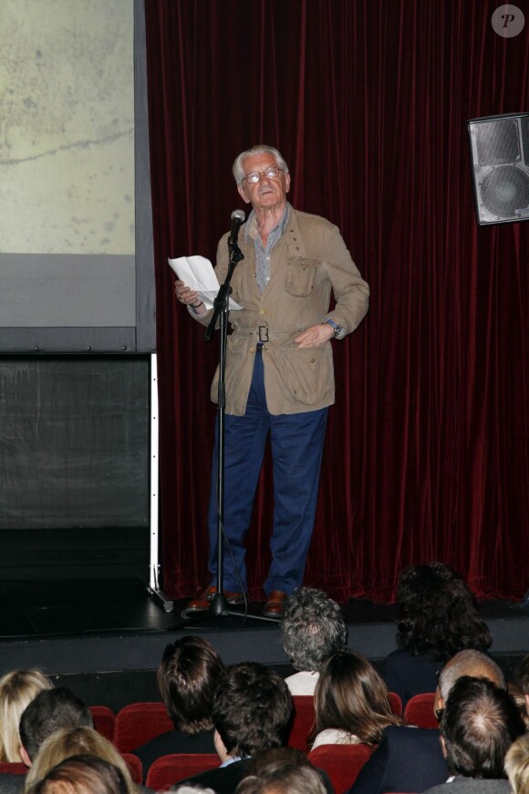 Jean-Pierre Leonardini lors de l'hommage à Antoine Bourseiller au studio des Champs-Élysées à Paris. Le 3 juin 2013.