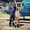 Lewis Hamilton, sa chérie Nicole Scherzinger et son chien Roscoe en mini-vacances à Capri.