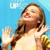 Miranda Kerr anime le défilé à ciel ouvert Step Up & Step Out de Gillette Venus à Times Square. New York, le 4 juin 2013.