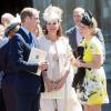 Zara Phillips et son cousin le prince William lors de la cérémonie pour les 60 ans du couronnement de la reine Elizabeth II, le 4 juin 2013 en l'abbaye de Westminster.