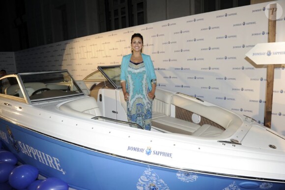 Monica Cruz (36 ans) lors d'un événement promotionnel pour la marque de gin "Bombay Sapphire" à Madrid, le 5 juin 2013. C'est sa première sortie officielle depuis que la naissance de sa fille Antonella, née le 14 mai dernier.