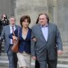 Gérard Depardieu et Jacqueline Bisset sur le tournage du film "Welcome to New York le 3 mai 2013
